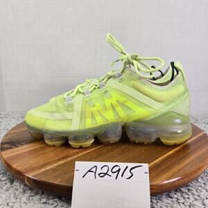 Nike Women 8 Air Vapormax 2019 Volt Athletic Gym Daily Casual Sneaker AR6632-700
